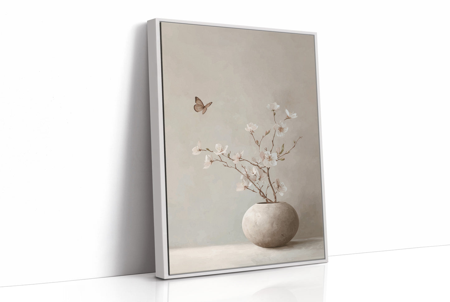 Butterfly Finds Blossoms In Stillness