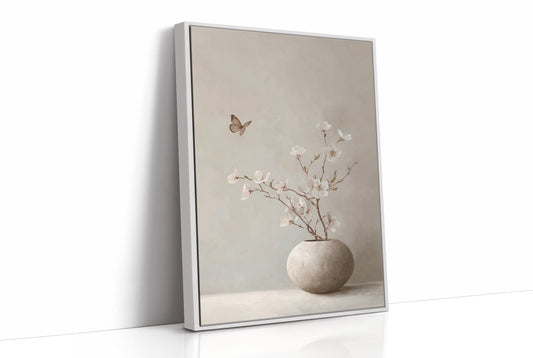 Butterfly Finds Blossoms In Stillness