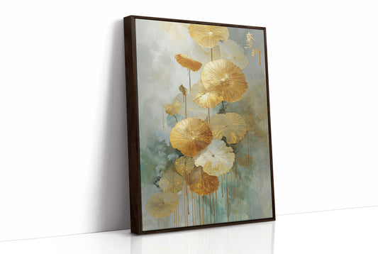 Golden Lotus Dance In Jade Mist