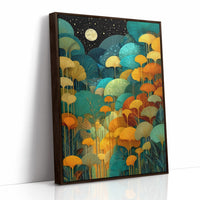 Moonlit Ginkgo Garden Glows Bright