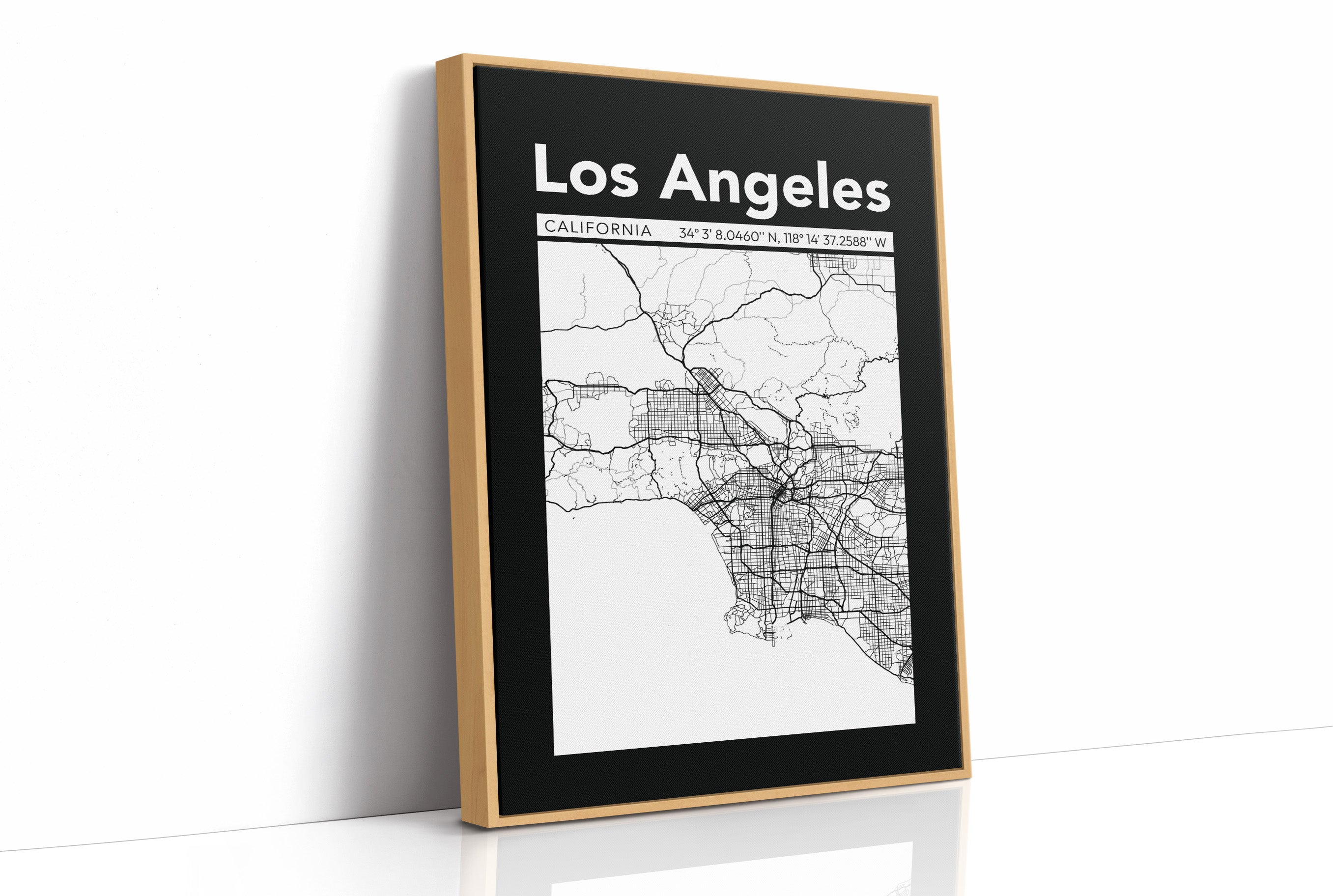 Los Angeles, Mapped in Black