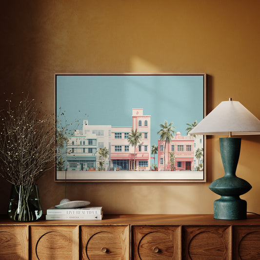 Pastel Dreams Along Ocean Drive