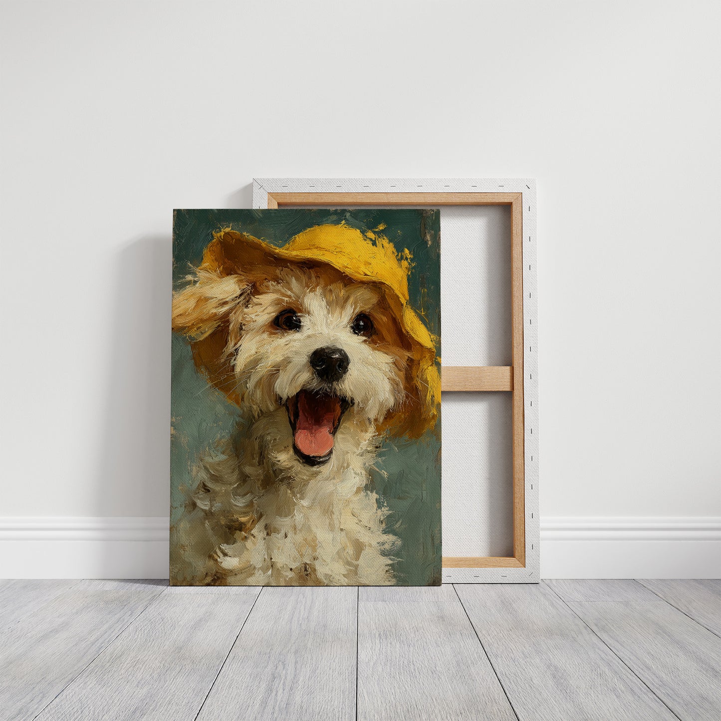 Pure Joy Wearing a Yellow Hat
