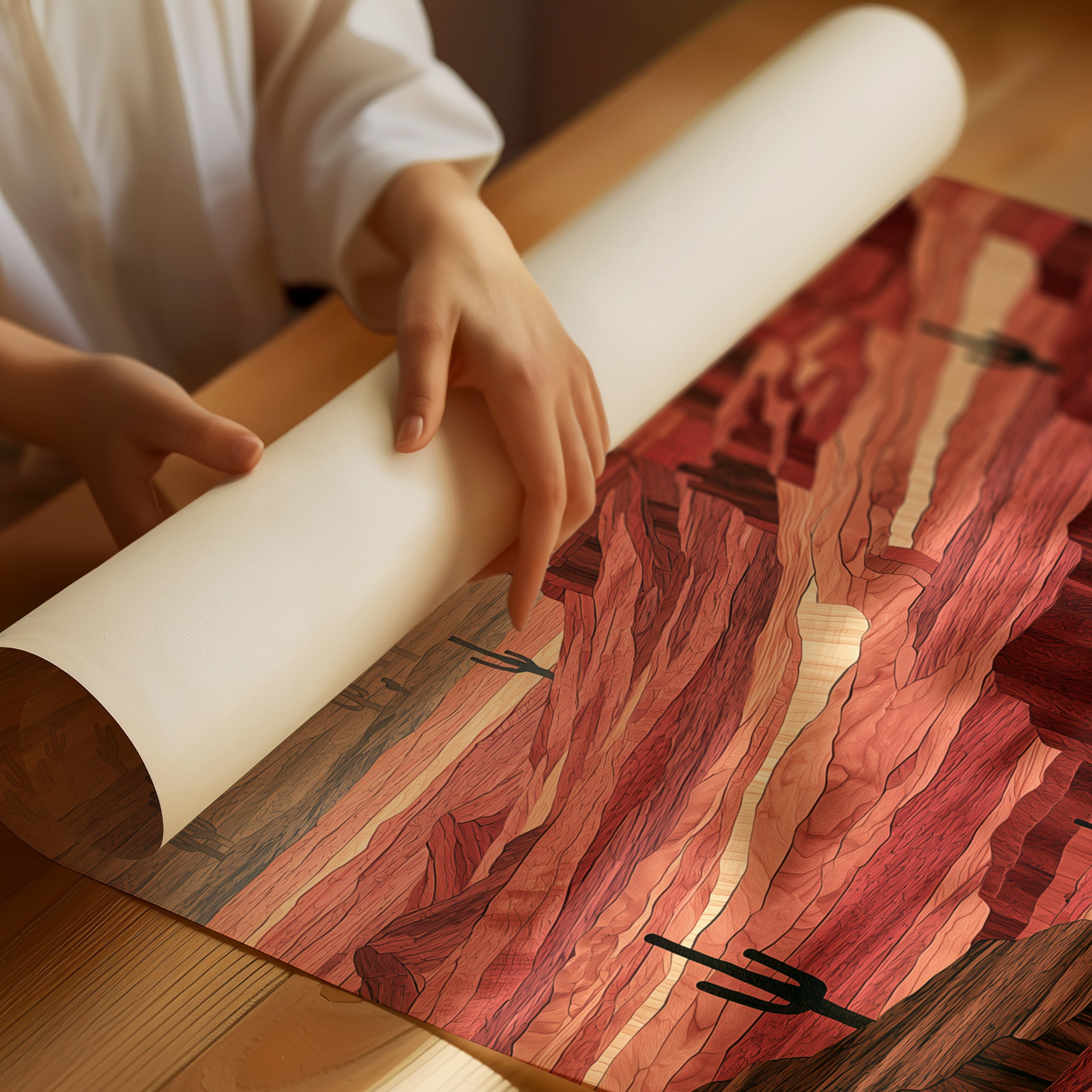 Canyon in Marquetry