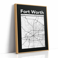 Fort Worth, Mapped in Black