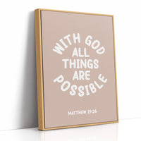 With God All Things Are Possible