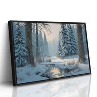 Snow Pines Guard Winter's Stream