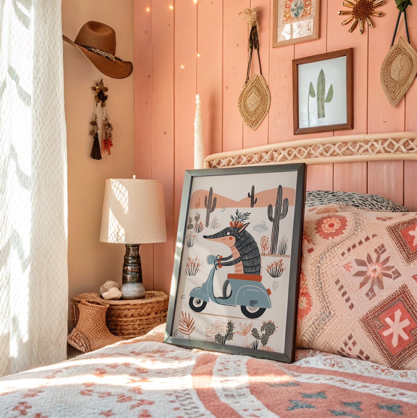 Desert Wolf Rides Vintage Dreams