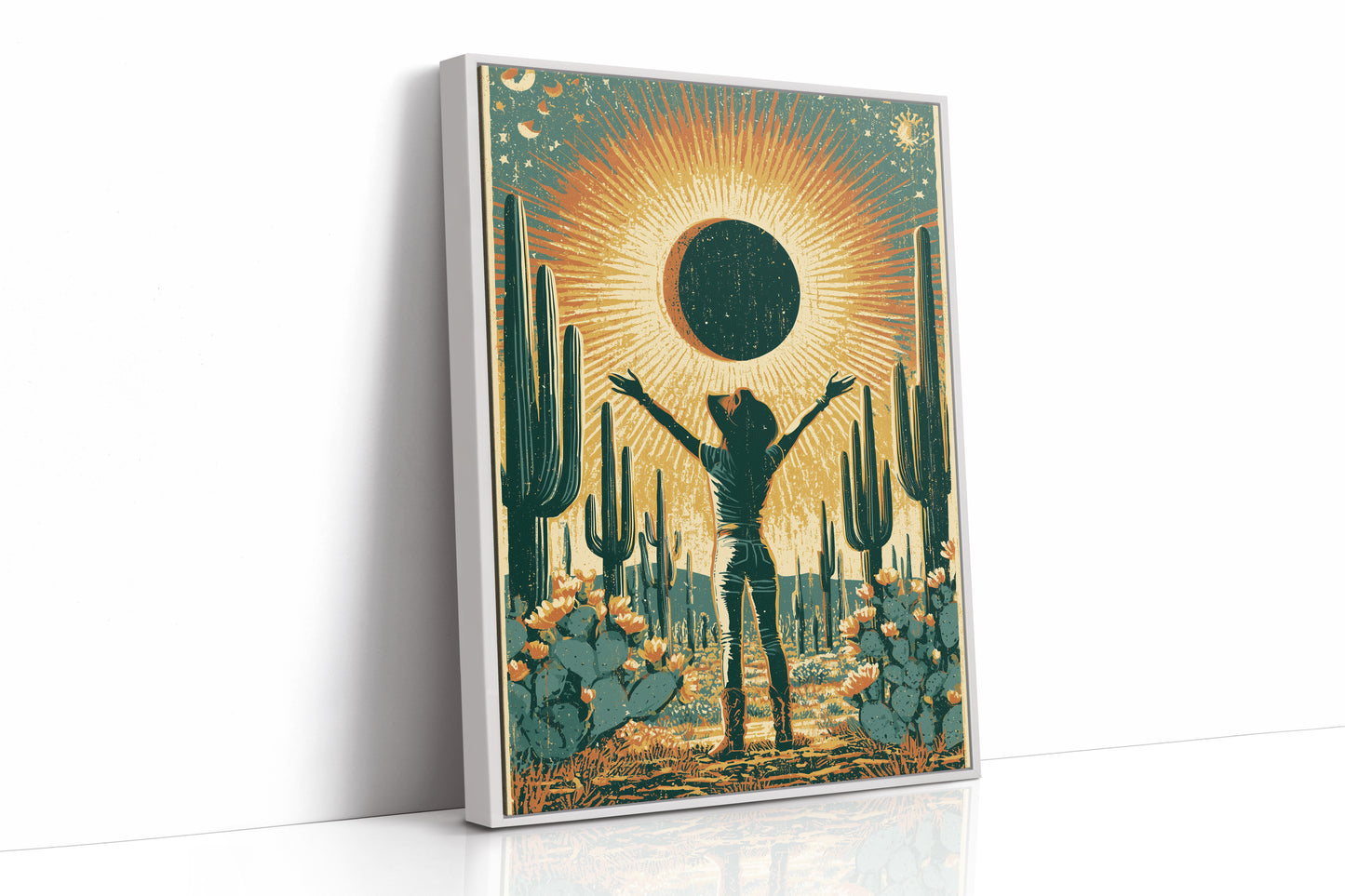 Eclipse in the Desert: Sun Salutation