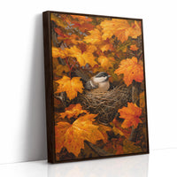 Maple Leaves Shield Chickadee's Rest
