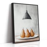 Three Pears Under Industrial Light
