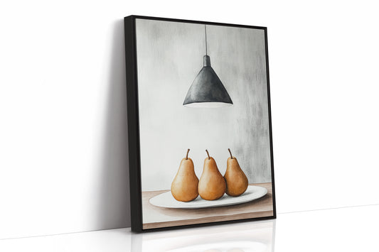 Three Pears Under Industrial Light