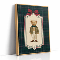 The Gentleman Bear With Emerald Bow