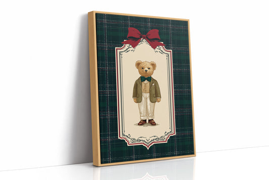 The Gentleman Bear With Emerald Bow