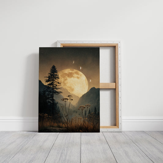 Moonlit Serenade Over Silent Valleys
