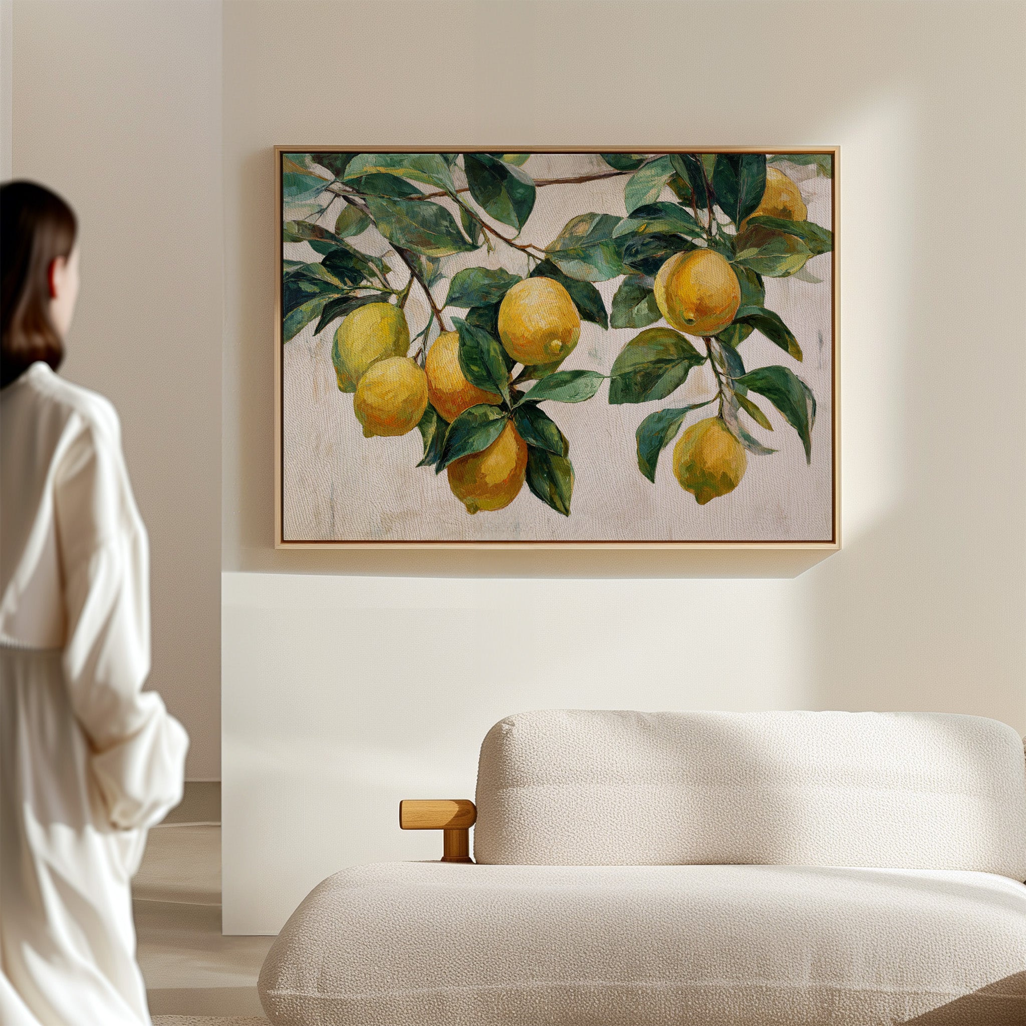 Sunlit Lemons Dance Among Leaves