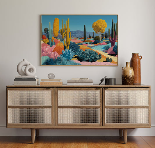Saguaros Dance In Rainbow Valleys