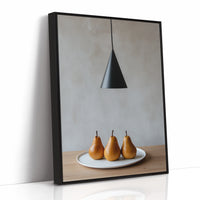 Three Pears Under Modern Light