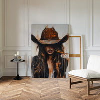Cowgirl in Crimson – Modern Western Grit