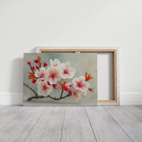 Blossoms Rest In Golden Hour Light