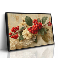 Rowan Berries on Antique Lace