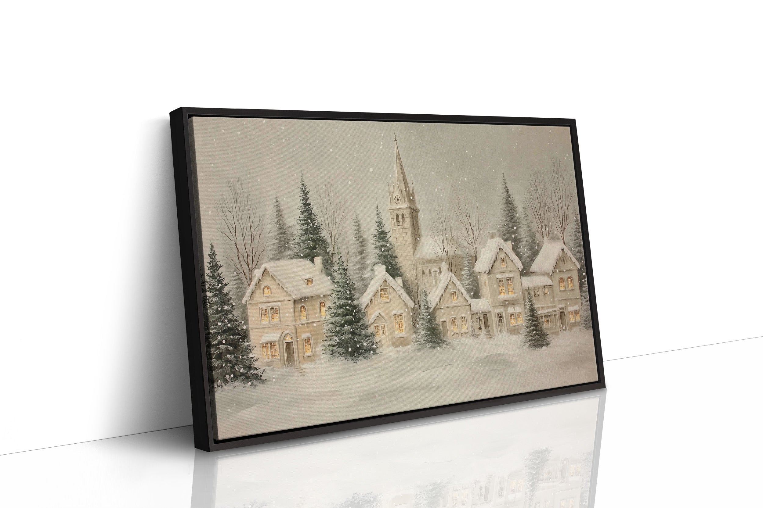 Snow Falls On Silent Chapel Street