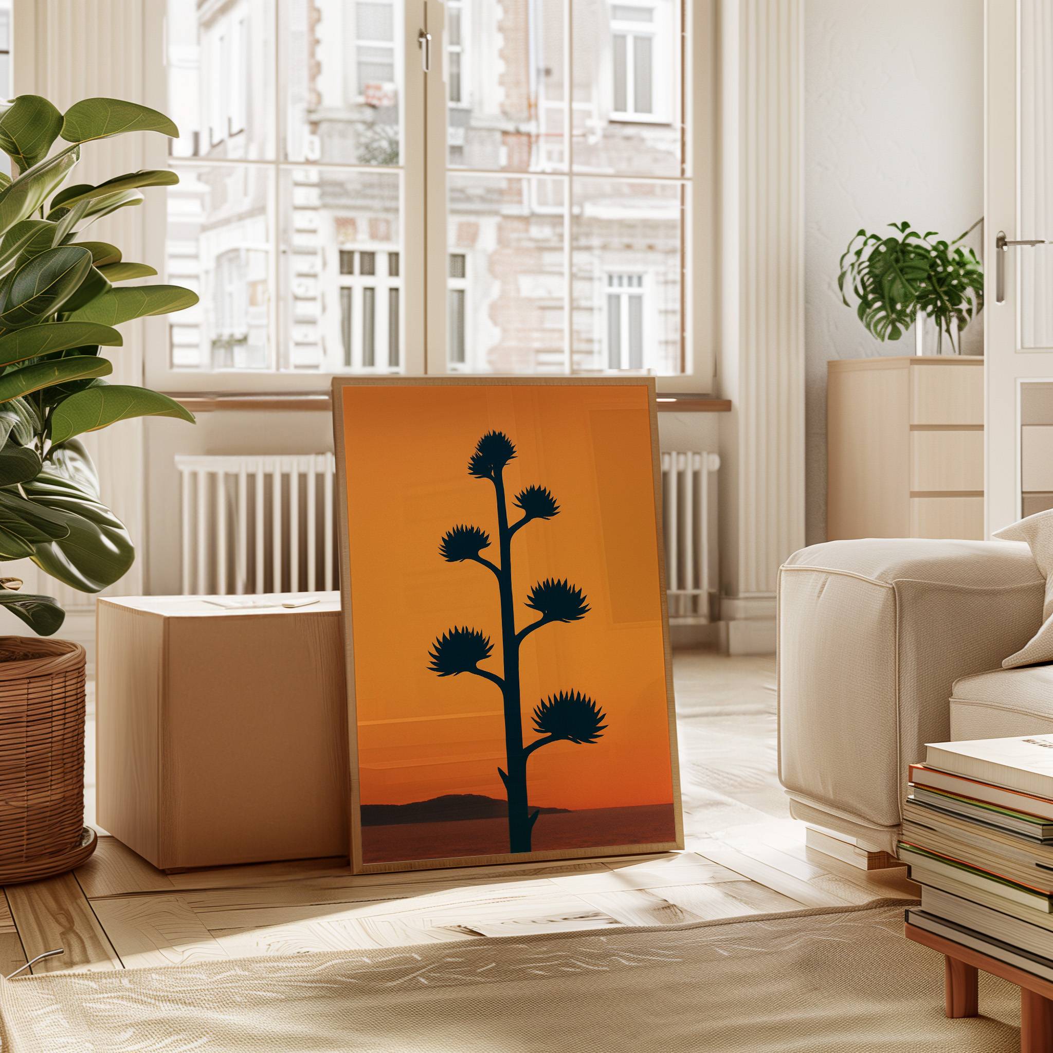 Desert Century Plant Meets Dusk