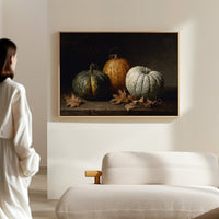 Autumn Gourds Dance With Maple