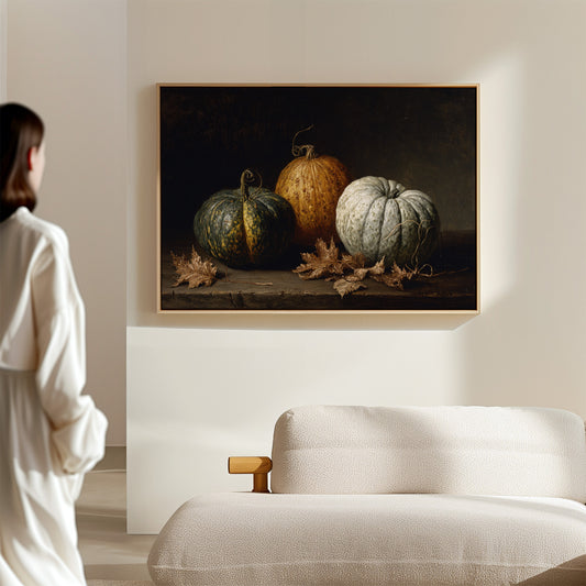 Autumn Gourds Dance With Maple