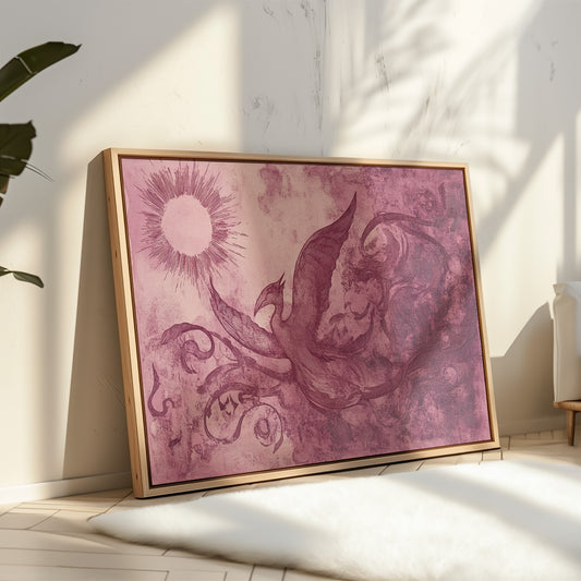 Pink Phoenix Chases Morning Light