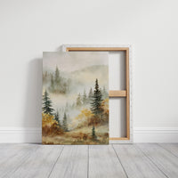 Mist Over Golden Pines