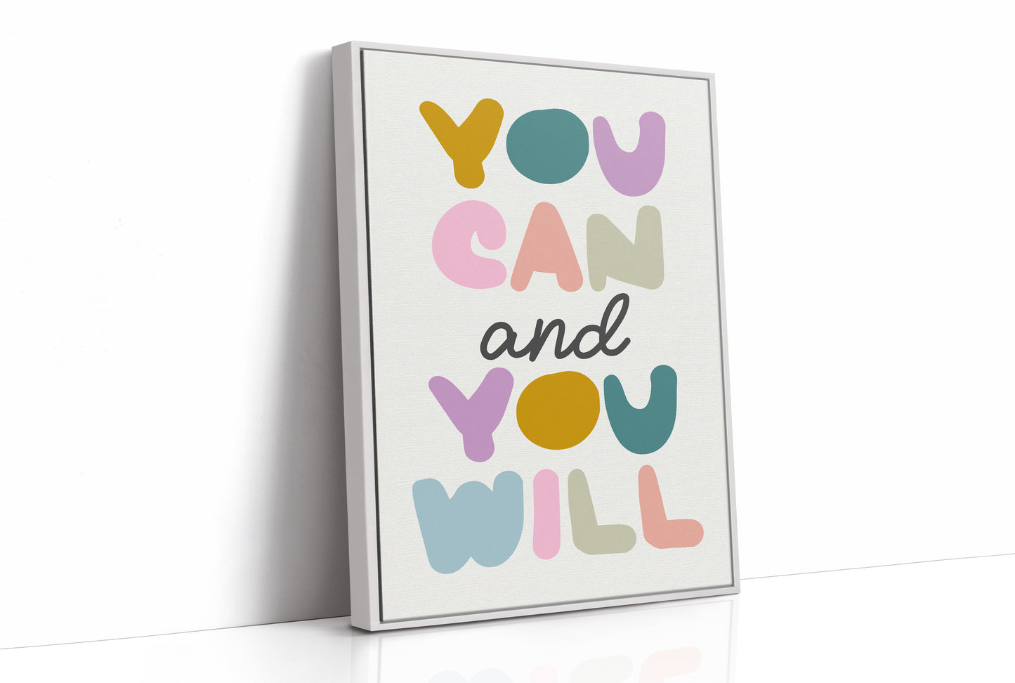 You Can and You Will Colorful Motivation