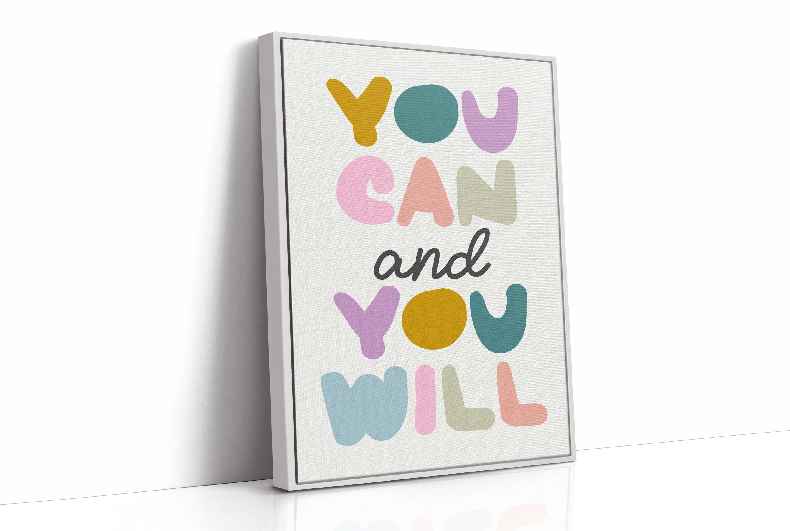 You Can and You Will Colorful Motivation