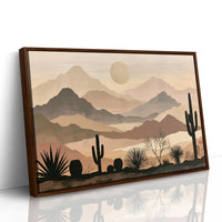 Layered Desert Peaks at Dawn
