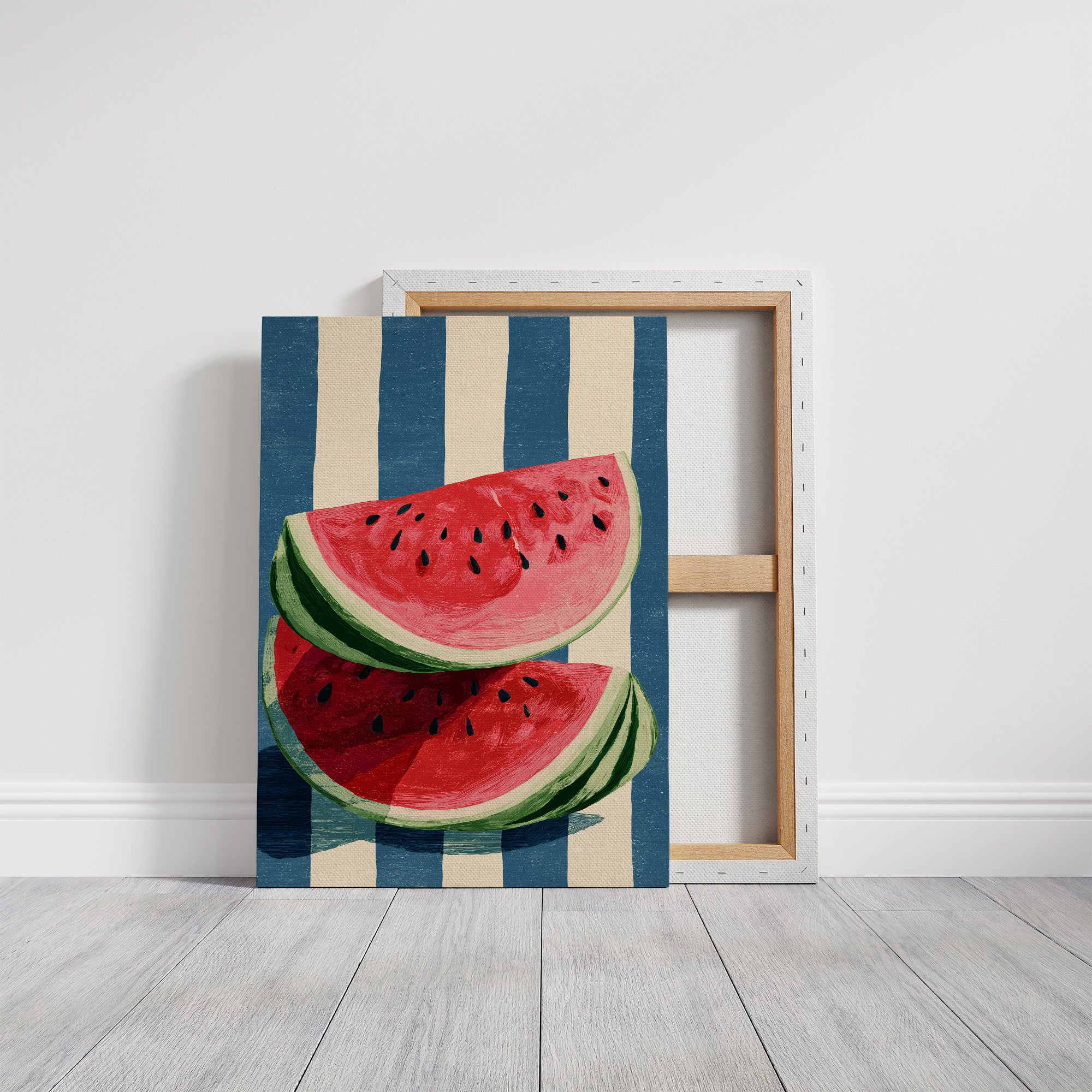 Sweet Slices in Blue Stripes