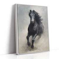 Untamed Spirit Against Dark Walls