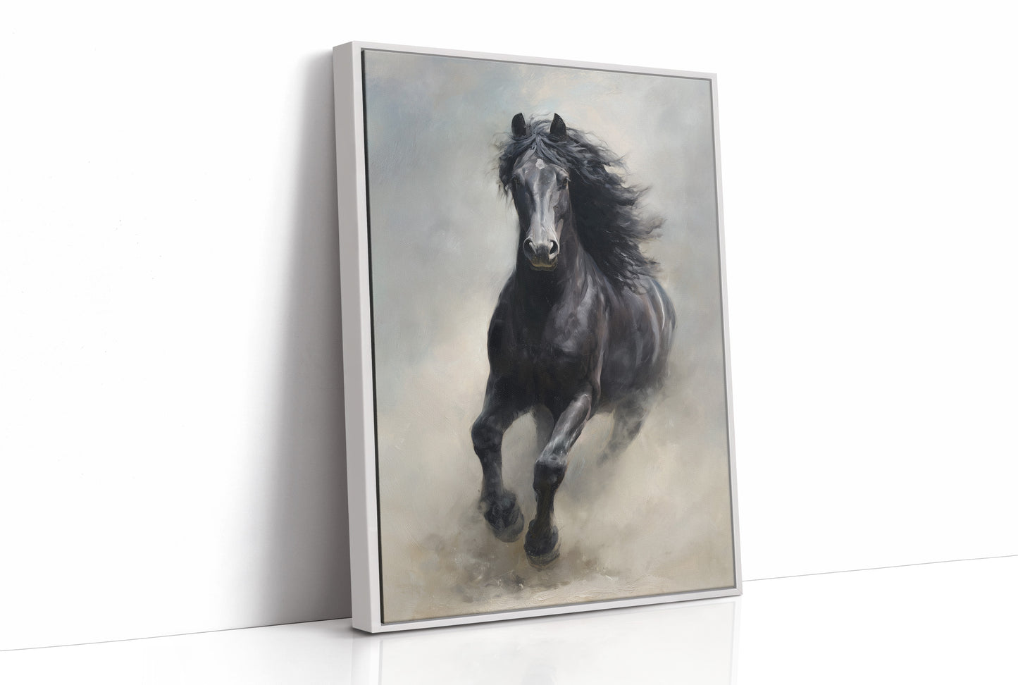 Untamed Spirit Against Dark Walls
