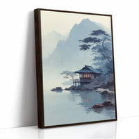 Misty Lake House Finds Morning Peace