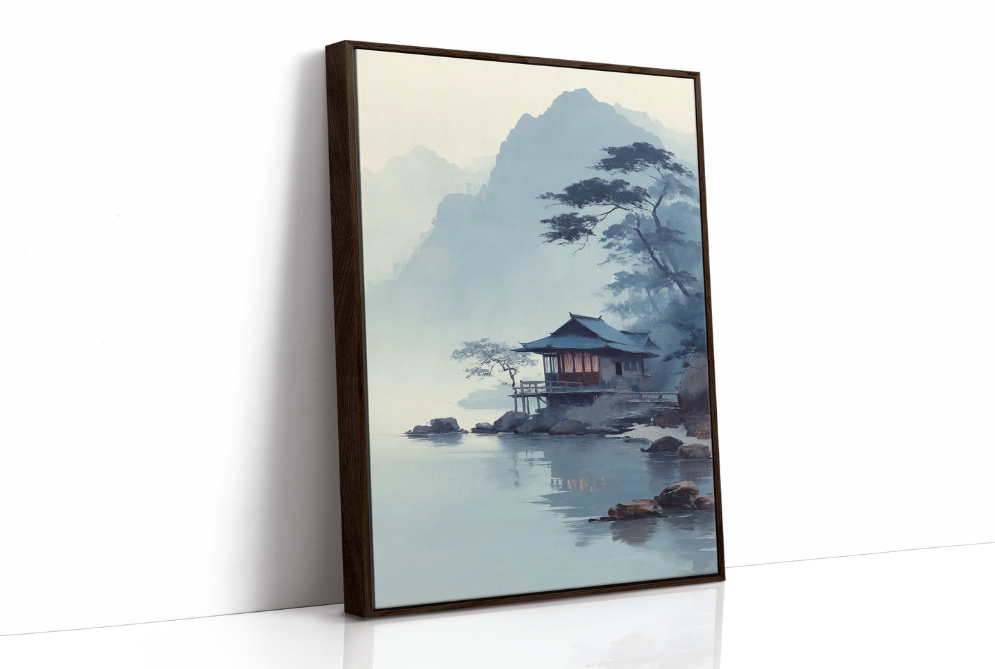 Misty Lake House Finds Morning Peace