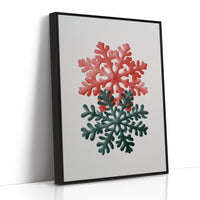 Two Snowflakes, Christmas Colors