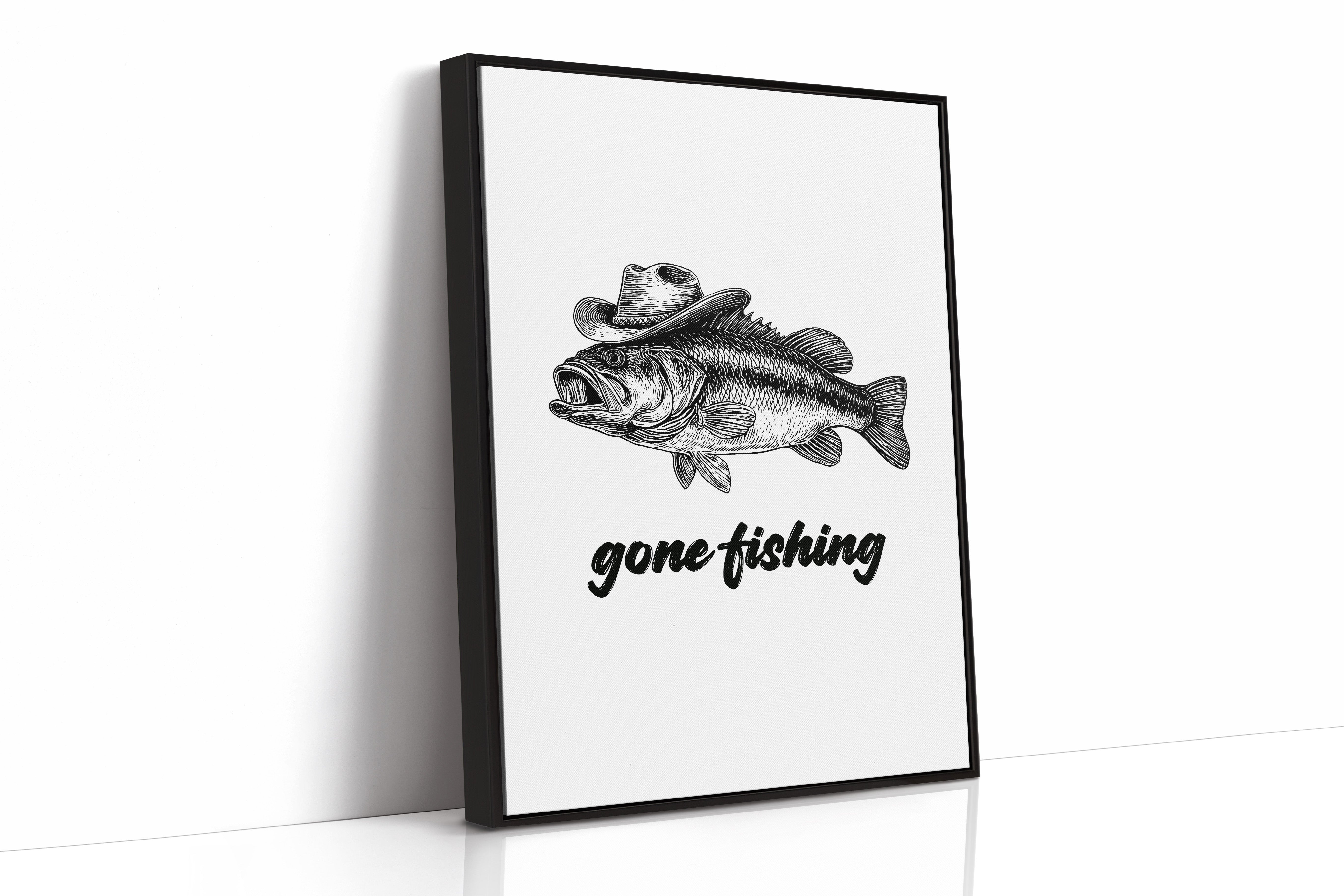 Gone Fishing Cowboy Bass
