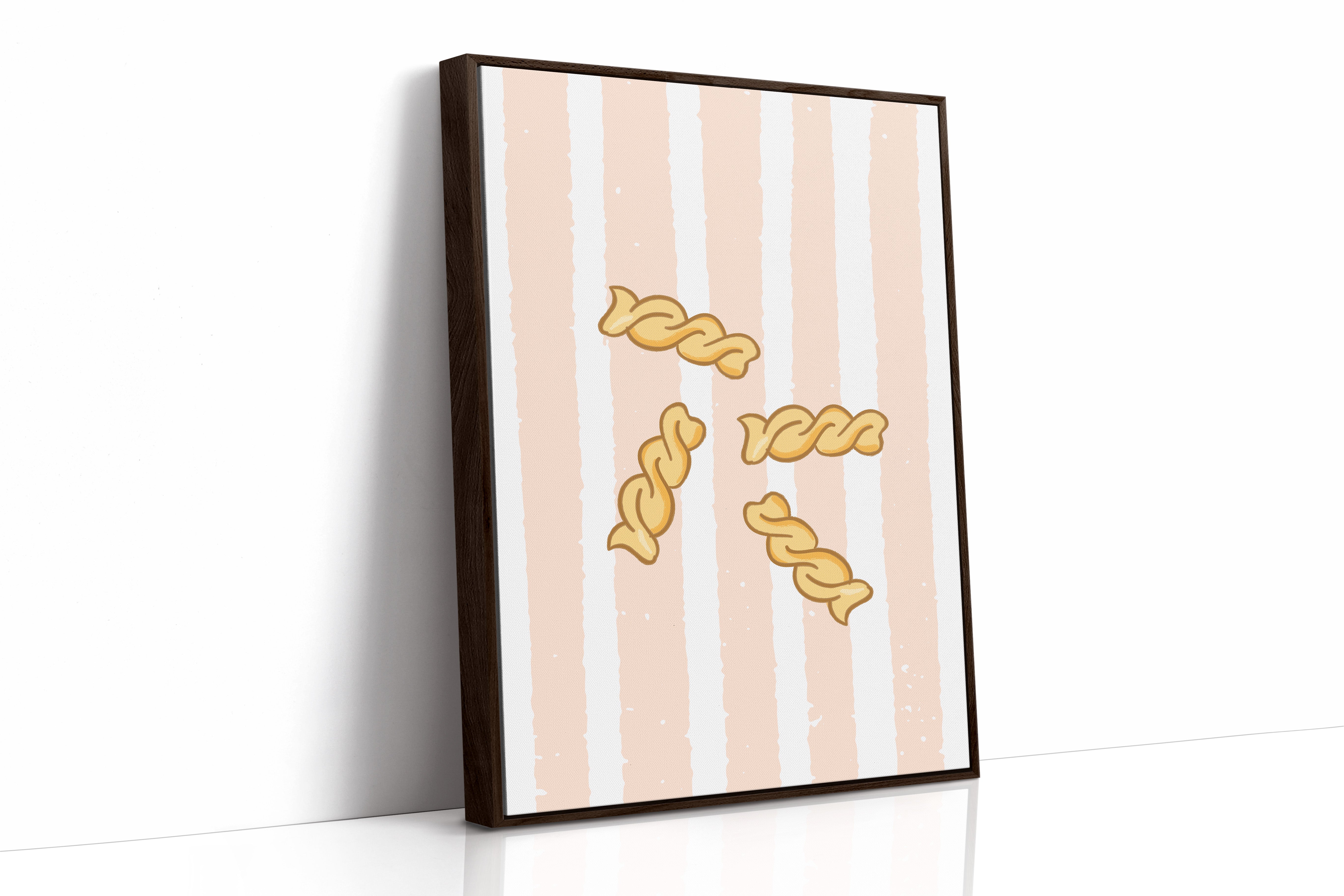 Pasta Dances Through Blush Stripes