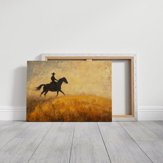 Cowboy in the Golden Haze