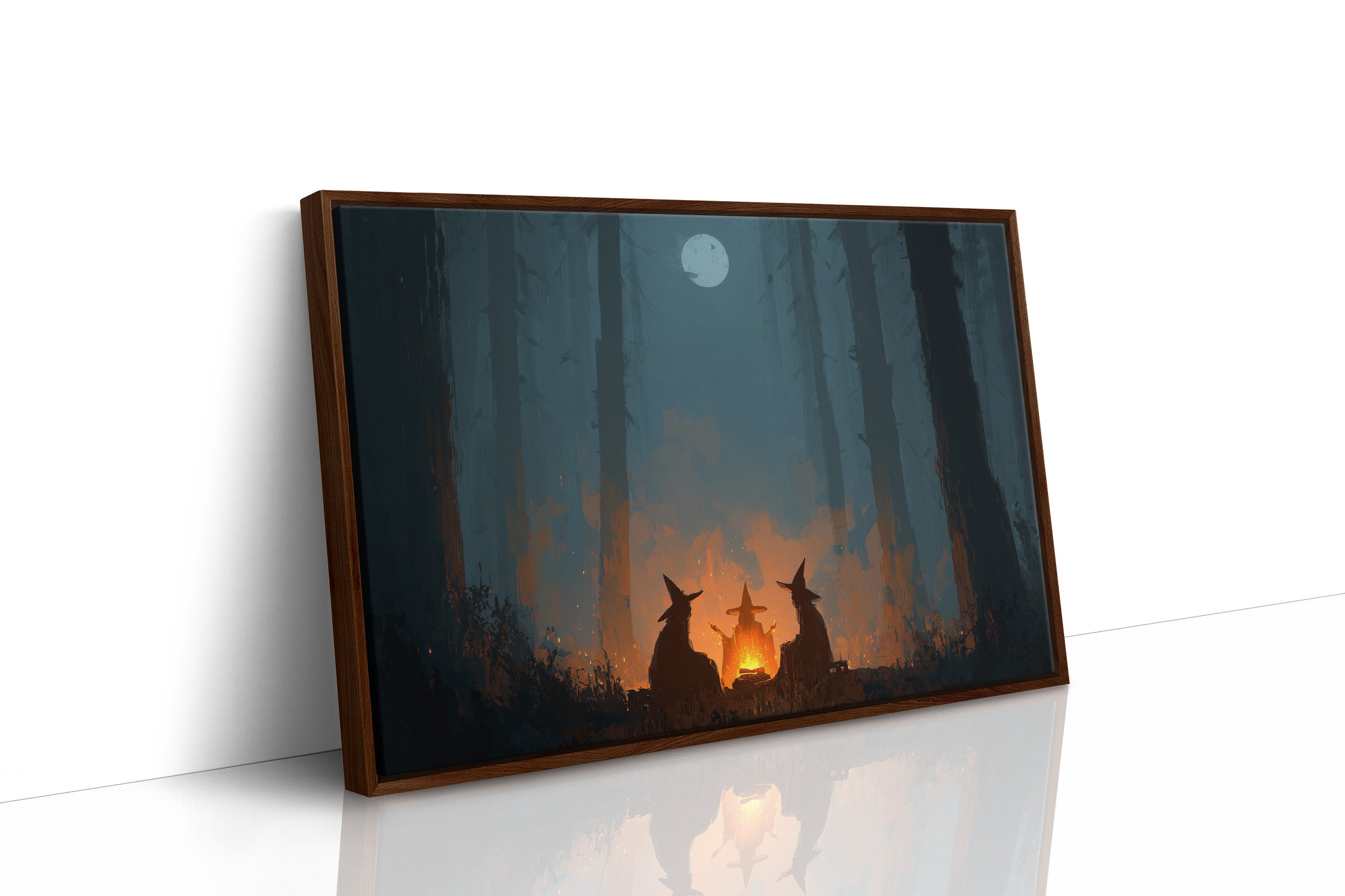 Witches Gather Under Pale Moon