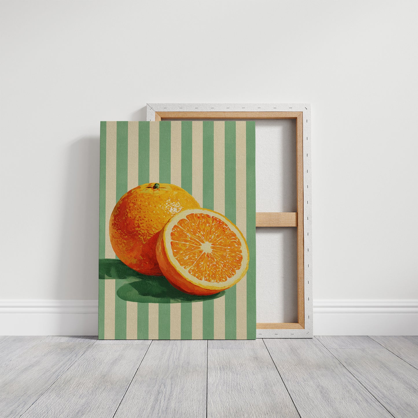 Citrus Glow in Mint Stripes