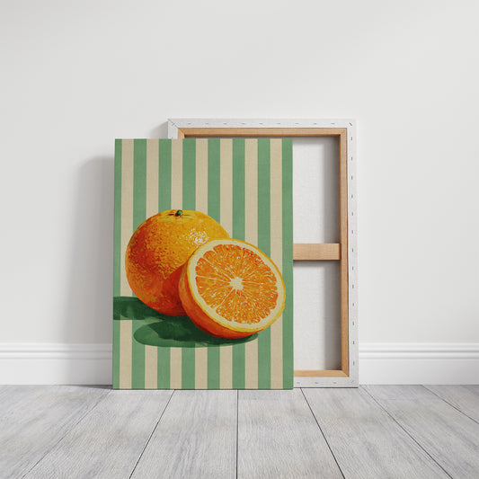 Citrus Glow in Mint Stripes