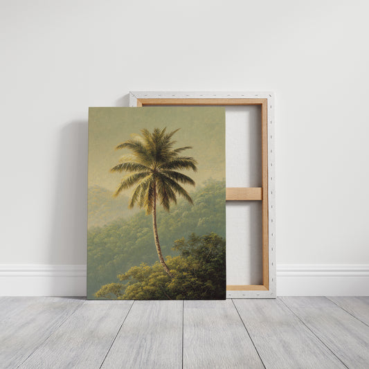 A Solitary Palm's Embrace
