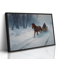 Winter's Tale Through Birch And Snow