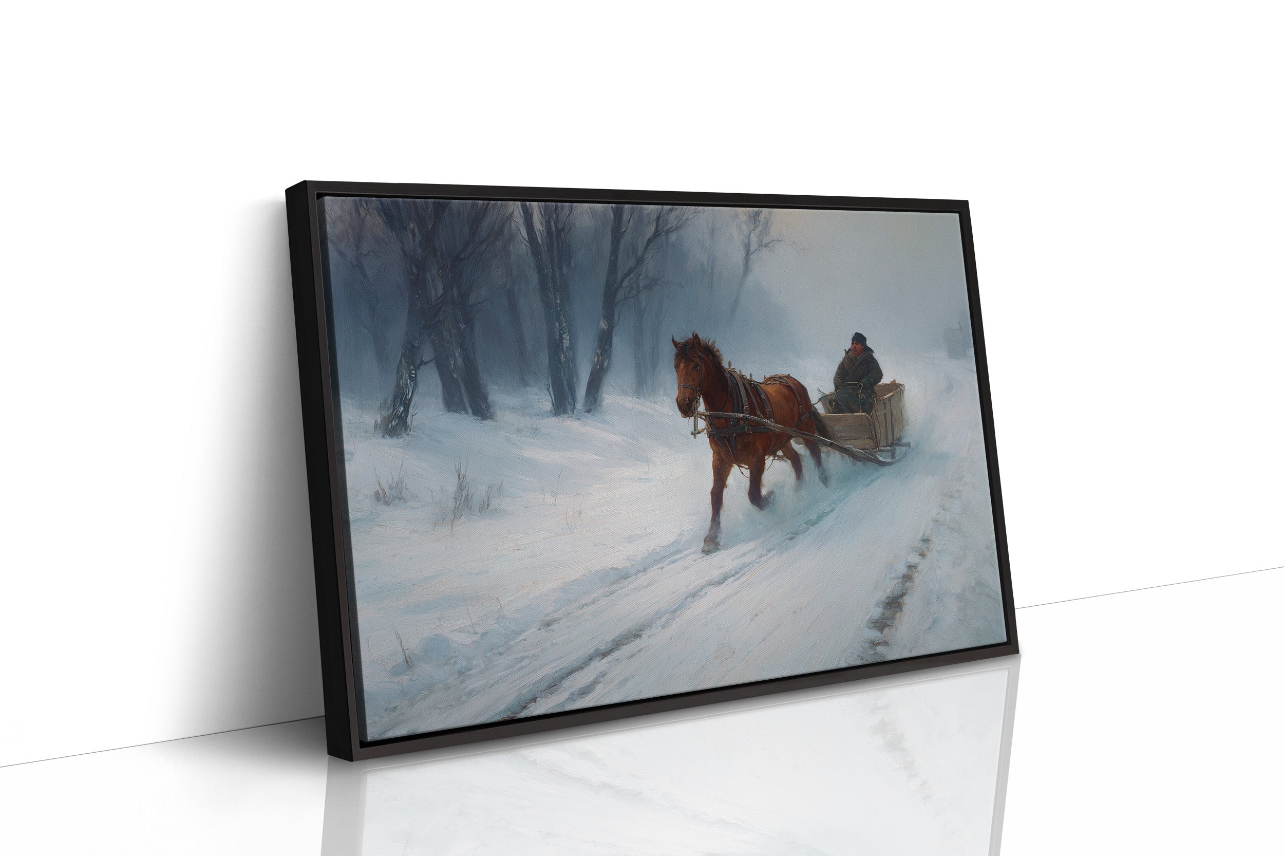 Winter's Tale Through Birch And Snow