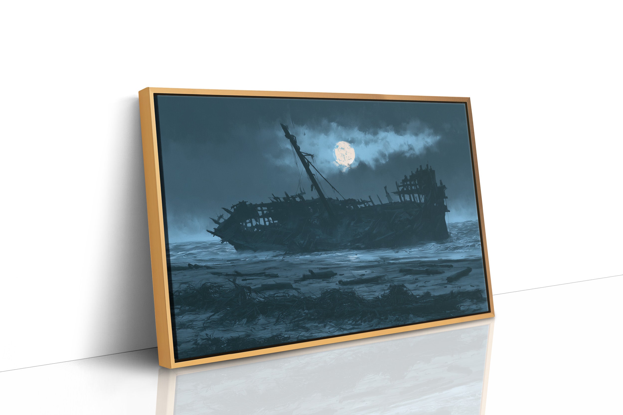 The Wreck at Moonrise